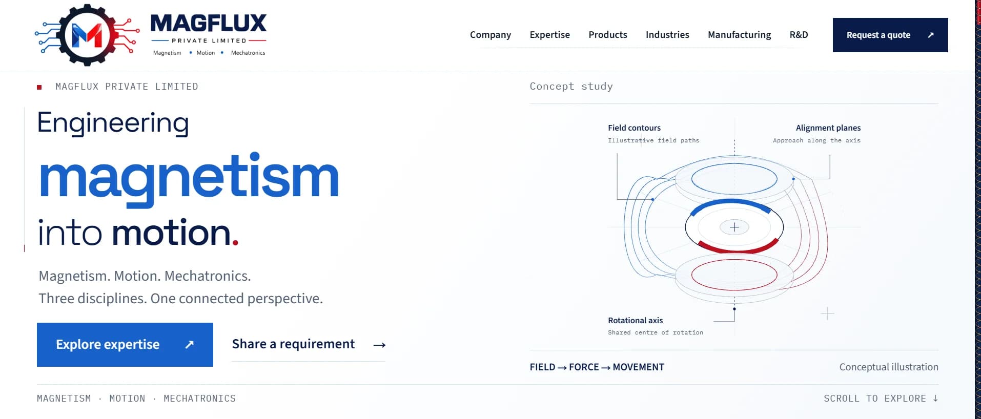 MAGFLUX website preview